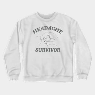 Headache survivor T Shirt, Meme T Shirt, Vintage Cartoon T Shirt, Aesthetic Tee, Unisex Crewneck Sweatshirt